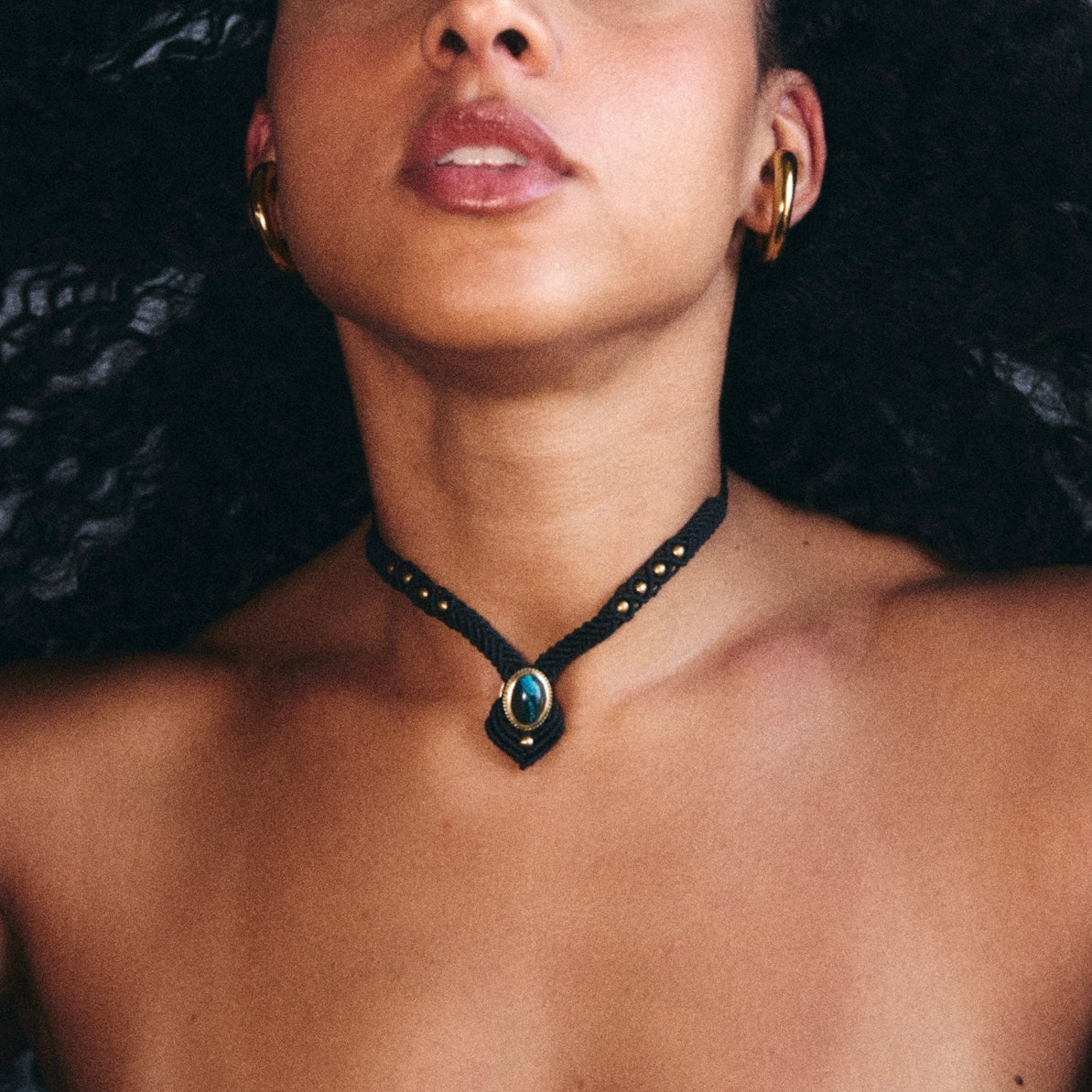 COLLANA: OSSIDIANA BLU